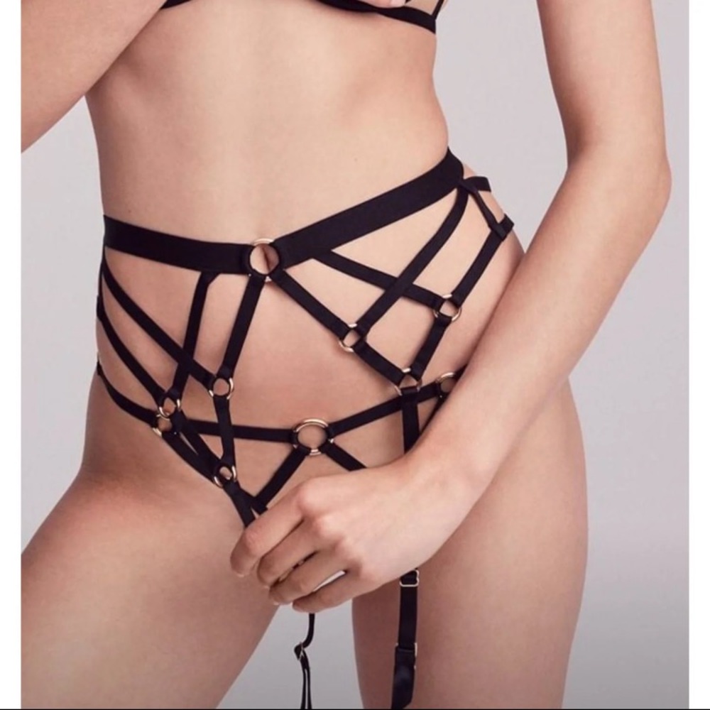 Victorias Secret Swarovski garter belt